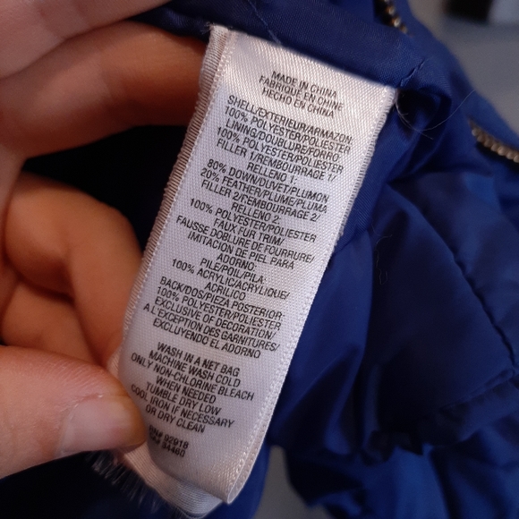 Sold JUICY COUTURE DOWN FILLED Hooded Faux Fur Puffer Coat Jacket Parka Winter - Picture 15 of 15